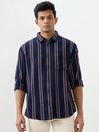 Men Shirt Red Slim Fit