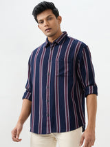 Men Shirt Red Slim Fit