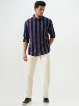 Men Shirt Red Slim Fit