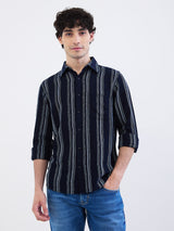 Men Shirt Blue Slim Fit