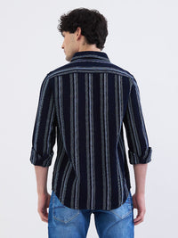 Men Shirt Blue Slim Fit