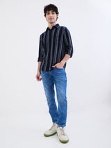 Men Shirt Blue Slim Fit