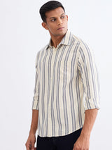 Men Shirt Lilac Slim Fit