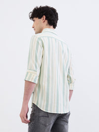 Men Shirt Green Slim Fit
