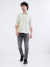 Men Shirt Green Slim Fit