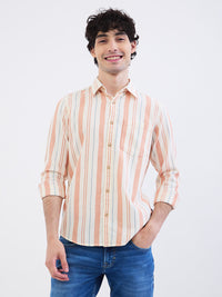 Men Shirt Pink Slim Fit