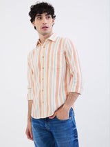 Men Shirt Pink Slim Fit