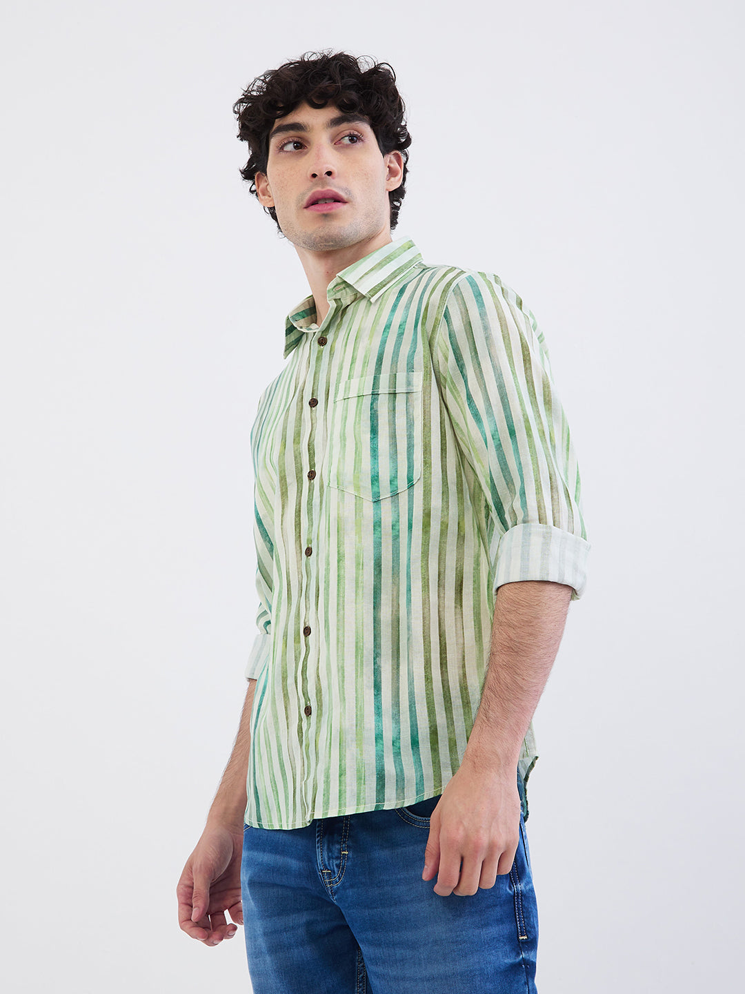 Men Shirt White Slim Fit