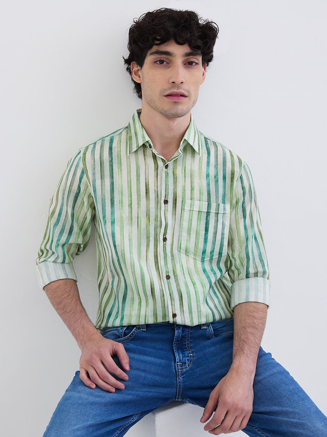 Men Shirt White Slim Fit