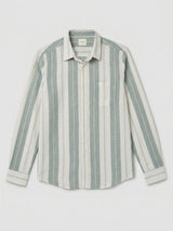 Men Shirt Stripe Blue Regular Fit