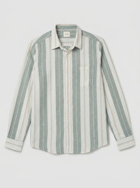 Men Shirt Stripe Blue Regular Fit