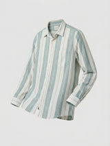 Men Shirt Stripe Blue Regular Fit