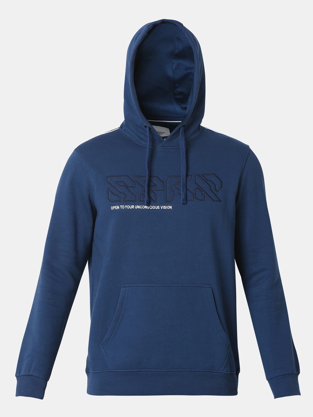 Spykar Indigo Blue Cotton Poly Regular Fit Sweatshirt For Men