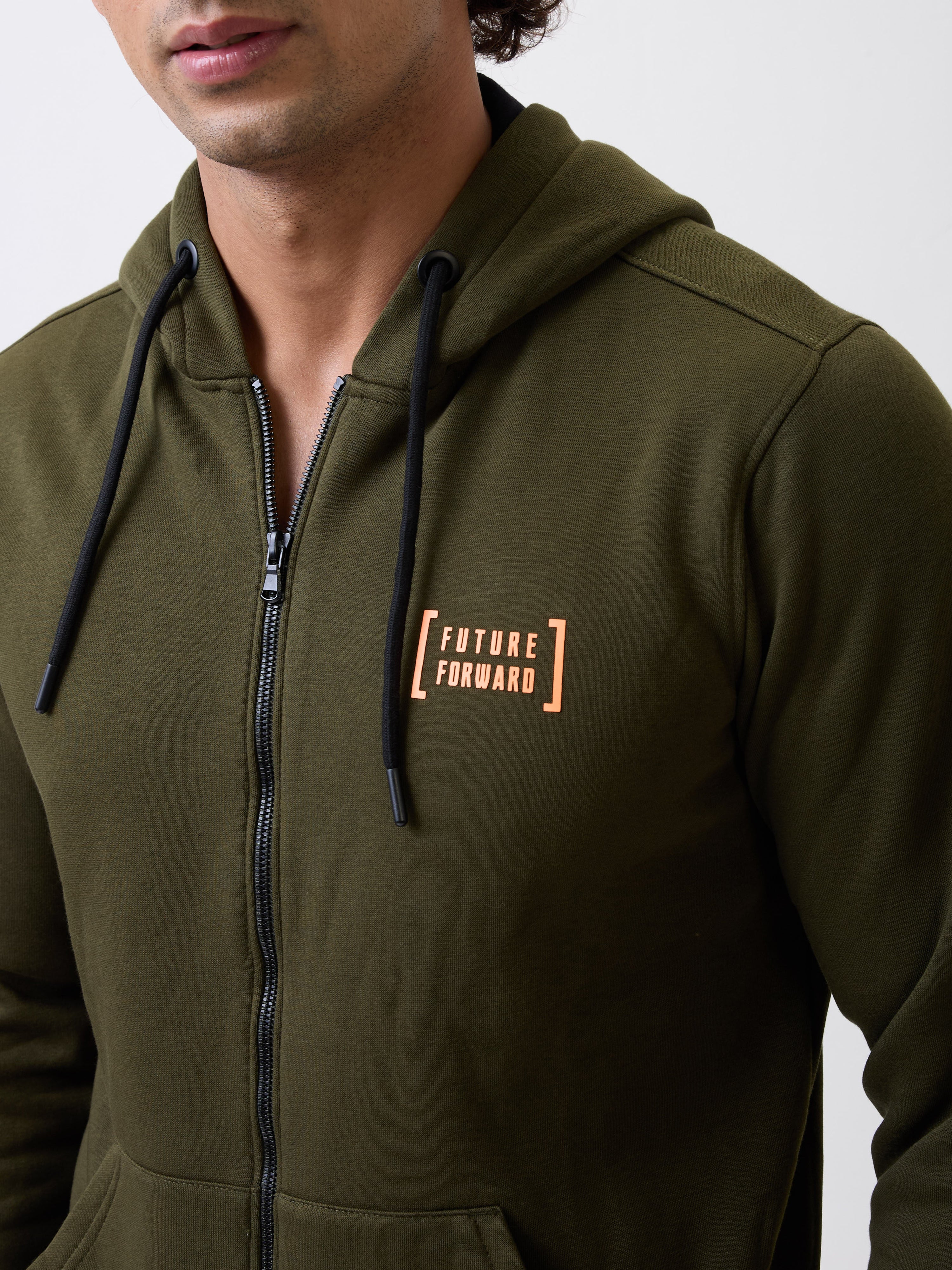 Spykar Solid Rifle Green Regular Fit Sweatshirts For Men