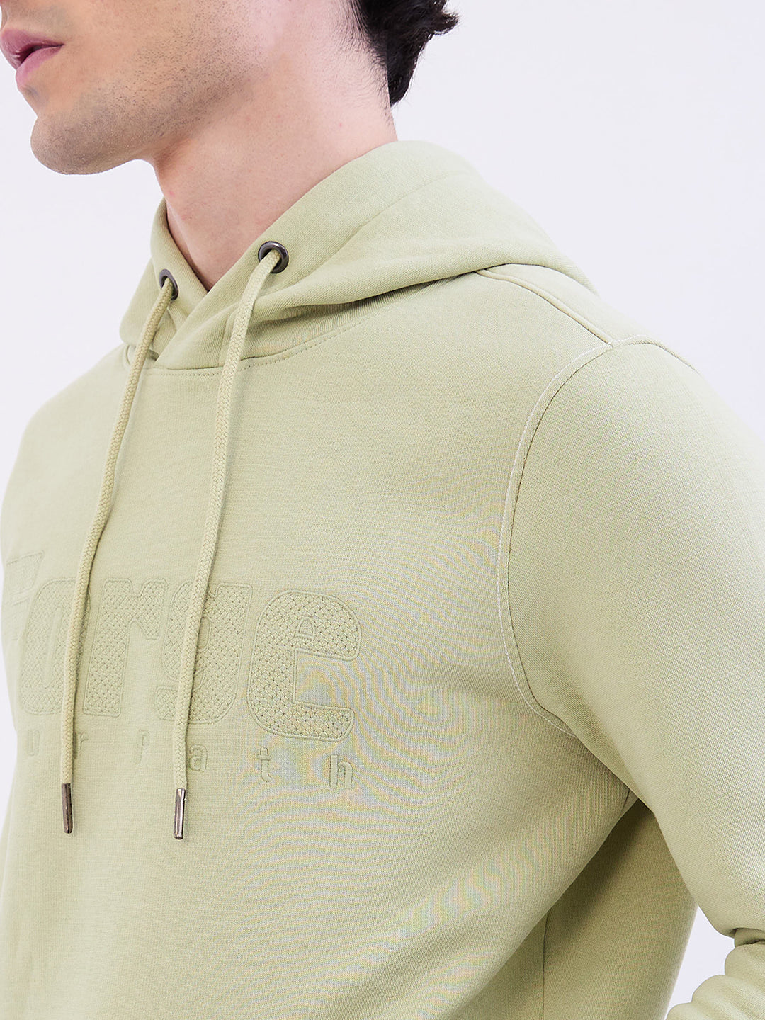 Spykar Lint Green Regular Fit Casual Sweatshirts For Men