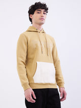 Men Sweatshirt Beige Regular Fit