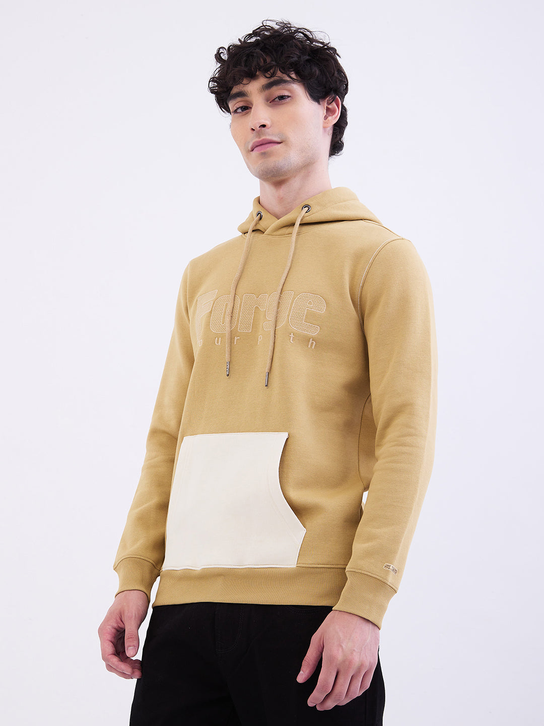 Spykar Taupe Beige Regular Fit Casual Sweatshirts For Men