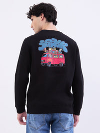 Men Sweatshirt Black Comfort Fit