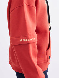 Men Sweatshirt Red Regular Fit