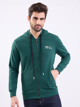 Men Sweatshirt Green Regular Fit