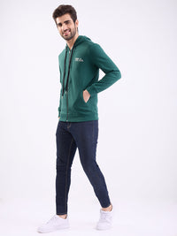 Men Sweatshirt Green Regular Fit