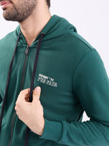 Men Sweatshirt Green Regular Fit