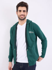Men Sweatshirt Green Regular Fit