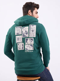 Men Sweatshirt Green Regular Fit