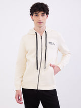 Men Sweatshirt Off White Regular Fit
