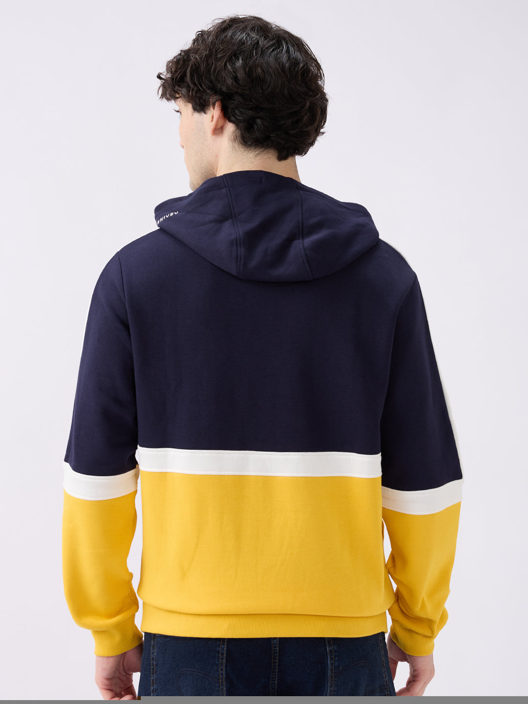 Spykar Solid Chrome Yellow Regular Fit Sweatshirts For Men