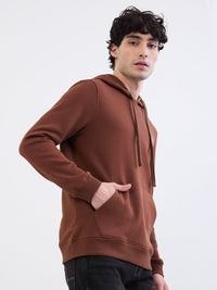 Men Sweatshirt Brown Regular Fit