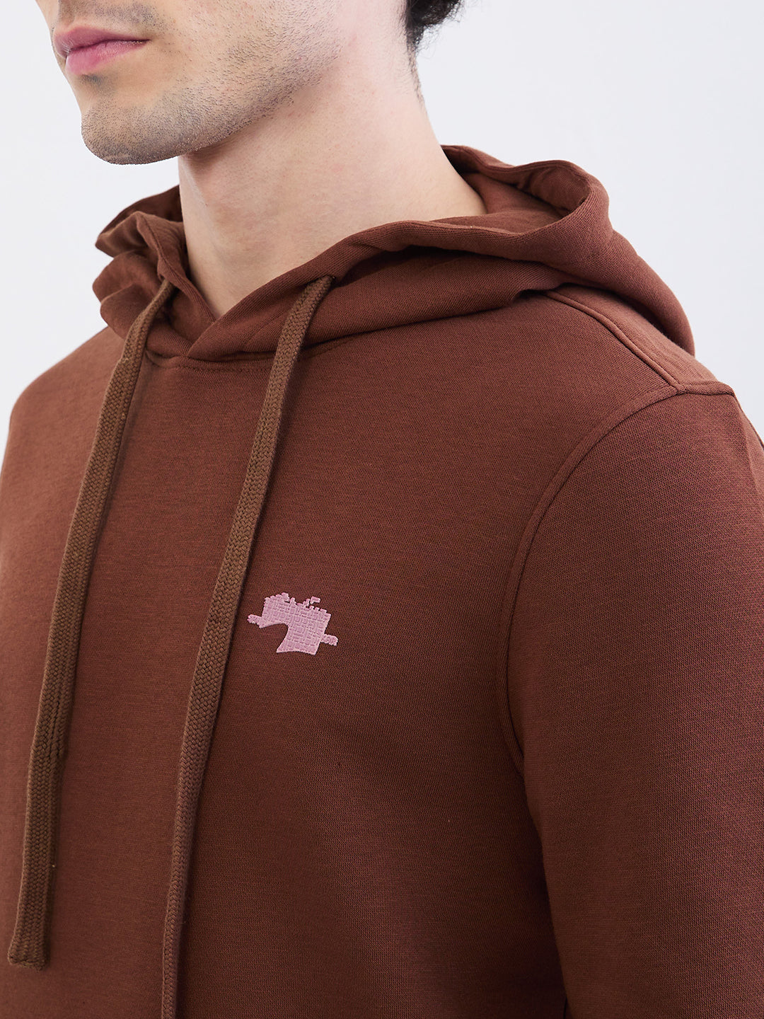Spykar Bison Brown Regular Fit Casual Sweatshirts For Men