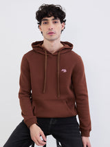 Men Sweatshirt Brown Regular Fit