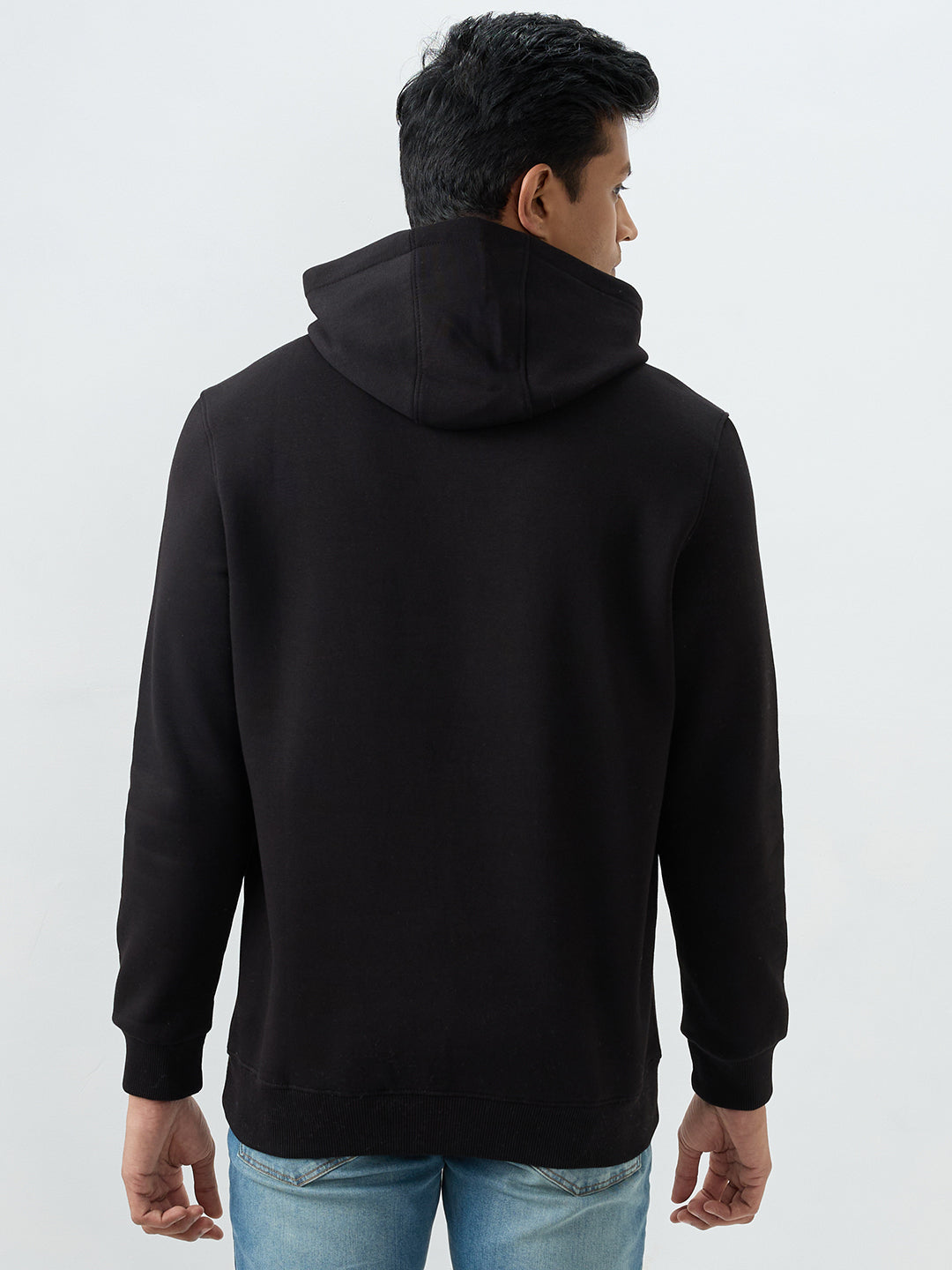 Men Sweatshirt Black Regular Fit