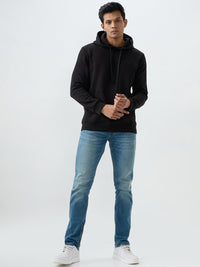 Men Sweatshirt Black Regular Fit