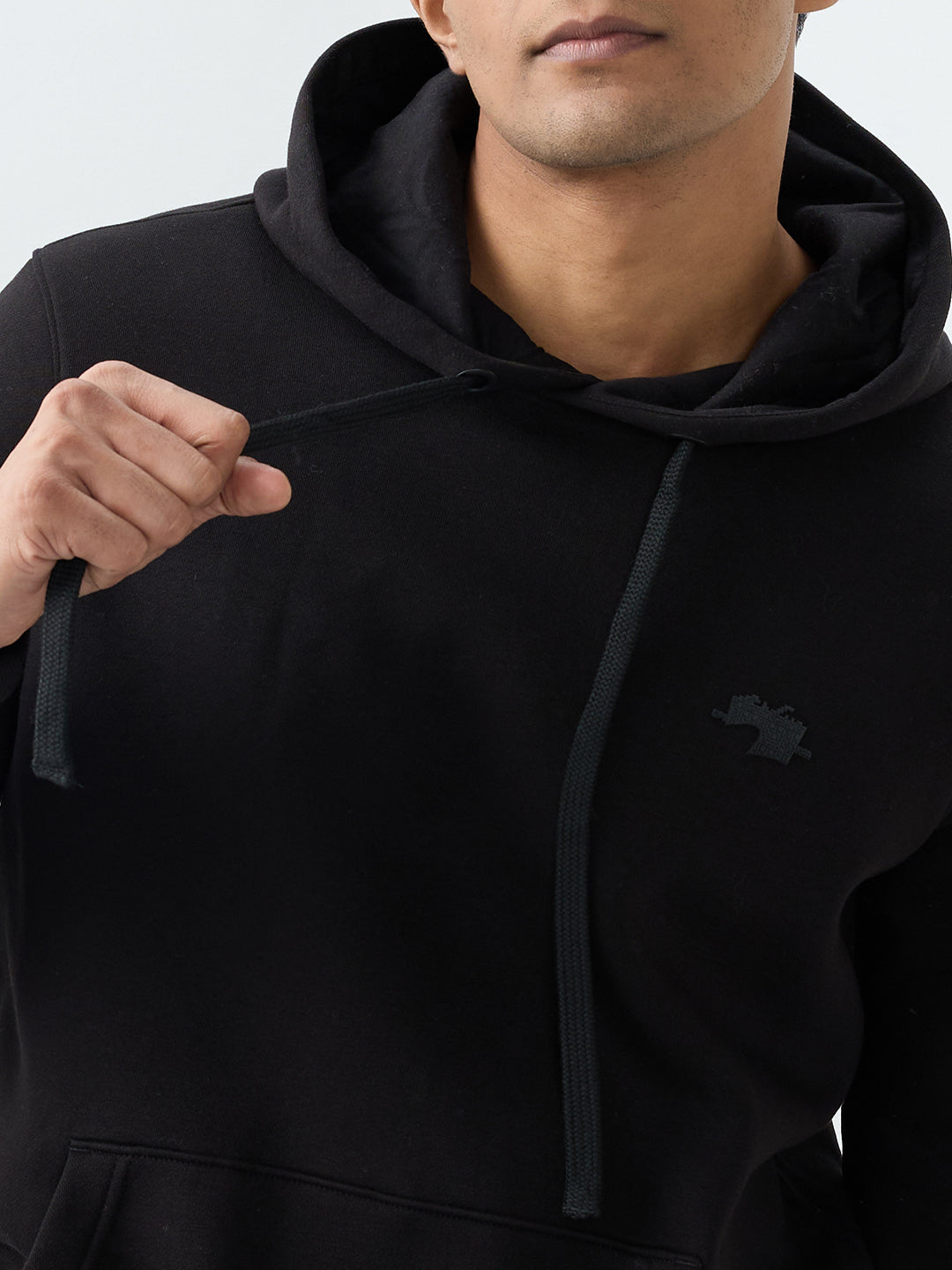 Men Sweatshirt Black Regular Fit