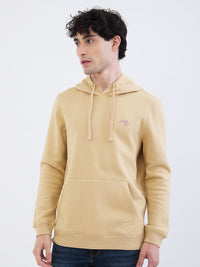 Men Sweatshirt Beige Regular Fit