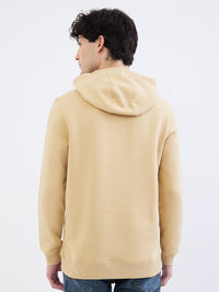 Men Sweatshirt Beige Regular Fit