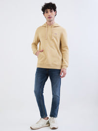 Men Sweatshirt Beige Regular Fit
