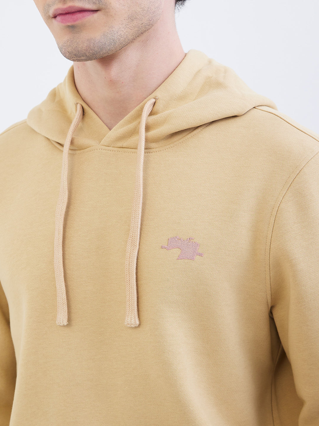 Spykar Light Fawn Regular Fit Casual Sweatshirts For Men