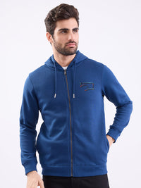 Men Sweatshirt Blue Regular Fit