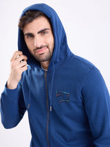 Men Sweatshirt Blue Regular Fit
