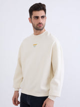 Men Sweatshirt Off White Oversize Fit