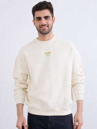 Men Sweatshirt Off White Oversize Fit