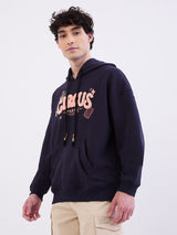Men Sweatshirt Navy Blue Oversize Fit