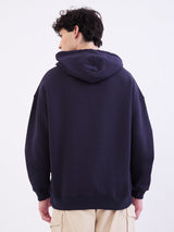 Men Sweatshirt Navy Blue Oversize Fit