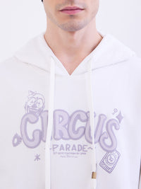 Men Sweatshirt White Oversize Fit