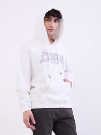 Men Sweatshirt White Oversize Fit