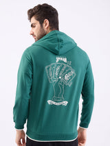 Men Sweatshirt Green Regular Fit