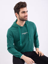 Men Sweatshirt Green Regular Fit
